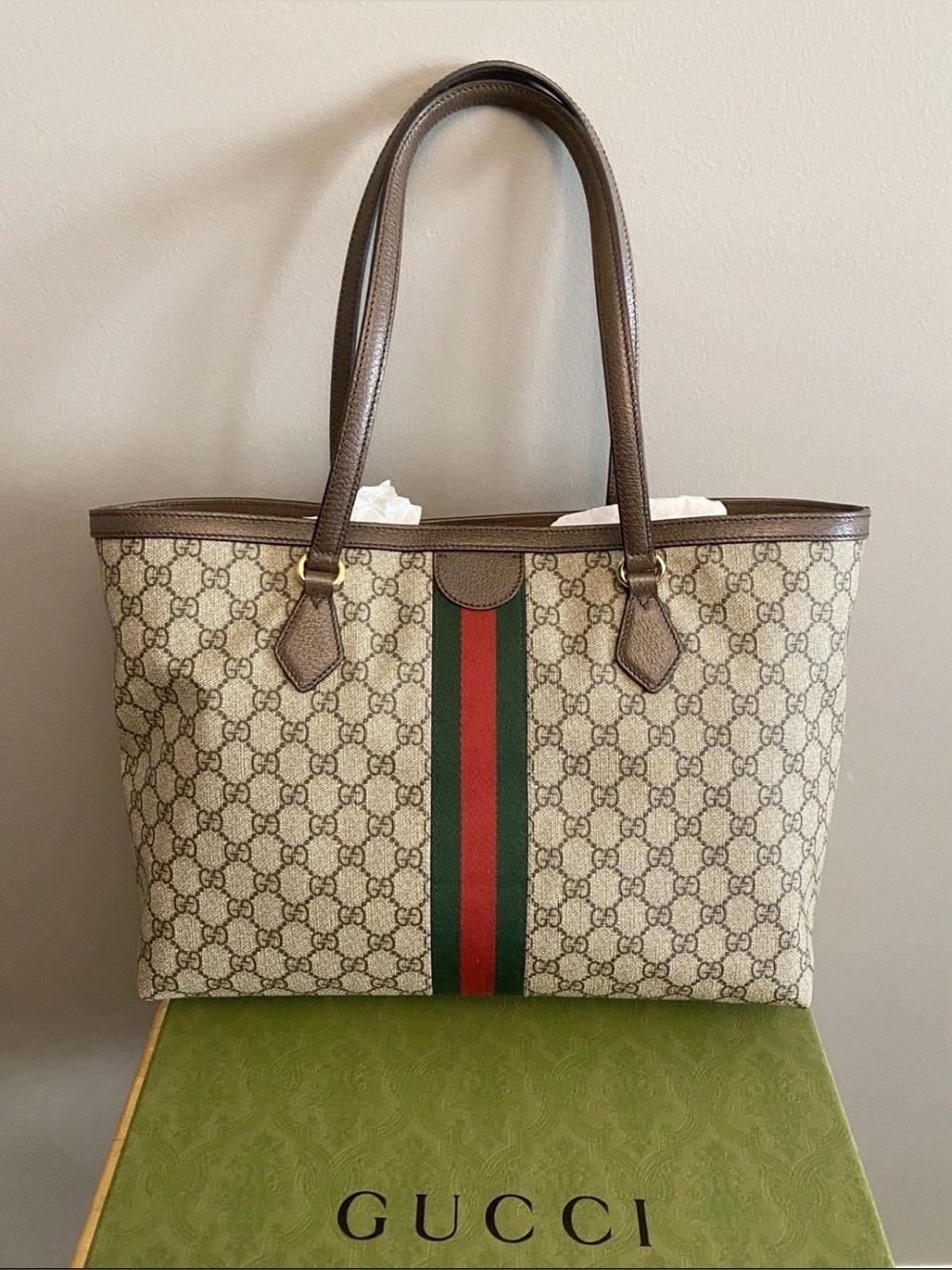 Gucci ophidia Small Tote GG supreme monogram canvas - Picture 7 of 7
